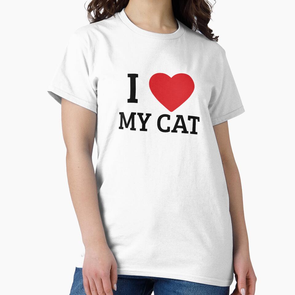 I Love My Cat T-Shirt, Hoodie & Sticker | Funny Cat Lover Gift by Kaylews_Designs