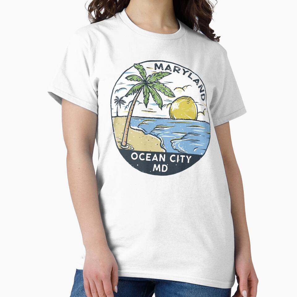 Ocean City Maryland Vintage by KrisSidDesigns T-Shirts, Hoodie, Sweatshirt | BlankRebels.com (Image 2)