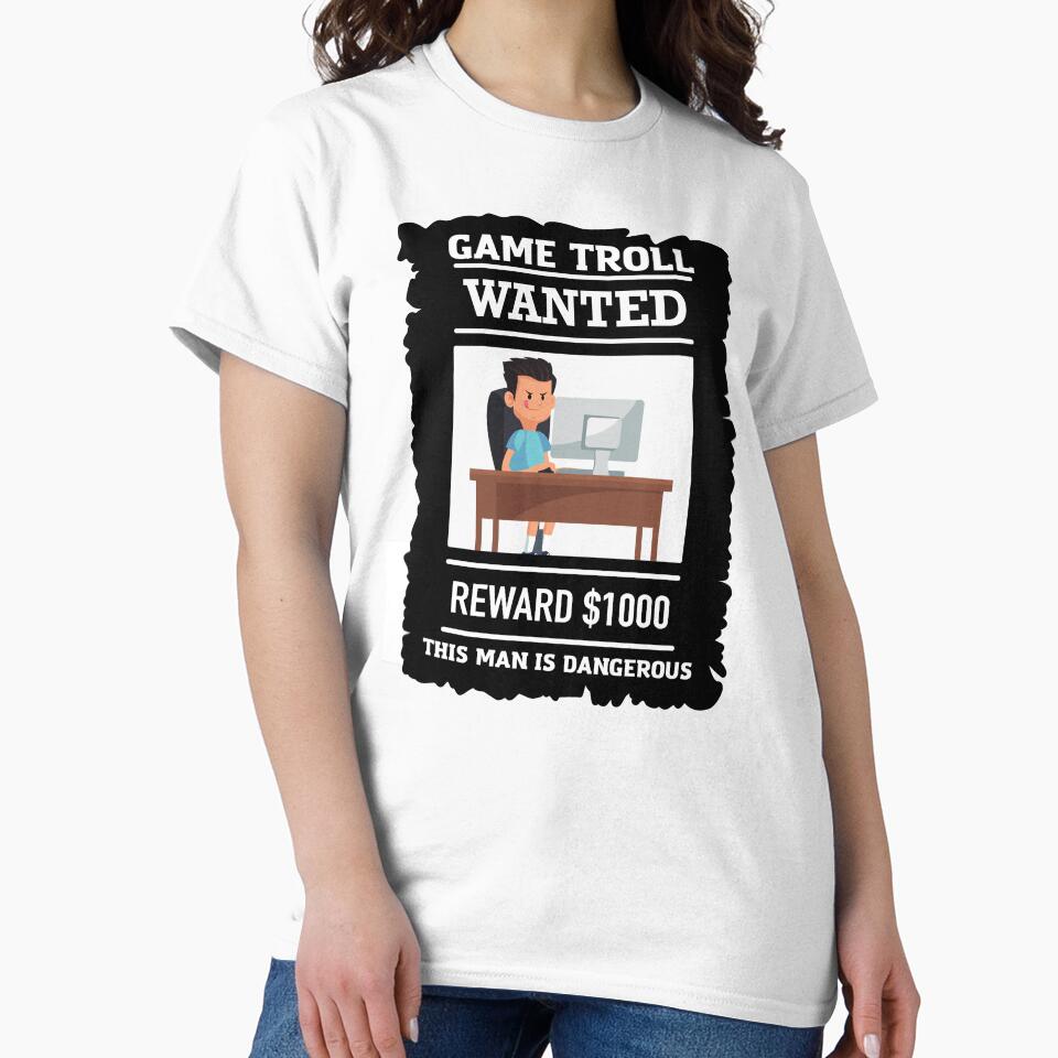 Video game troll - BW by Nemesiscrowd T-Shirts, Hoodie, Sweatshirt | BlankRebels.com (Image 2)