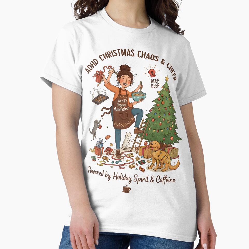 ADHD Christmas Chaos by Uglyandcute T-Shirts, Hoodie, Sweatshirt | BlankRebels.com (Image 2)