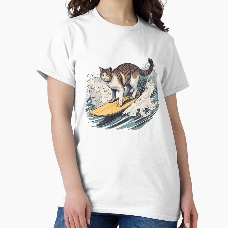 Vintage Surfing Cat by SOUFIANE1991