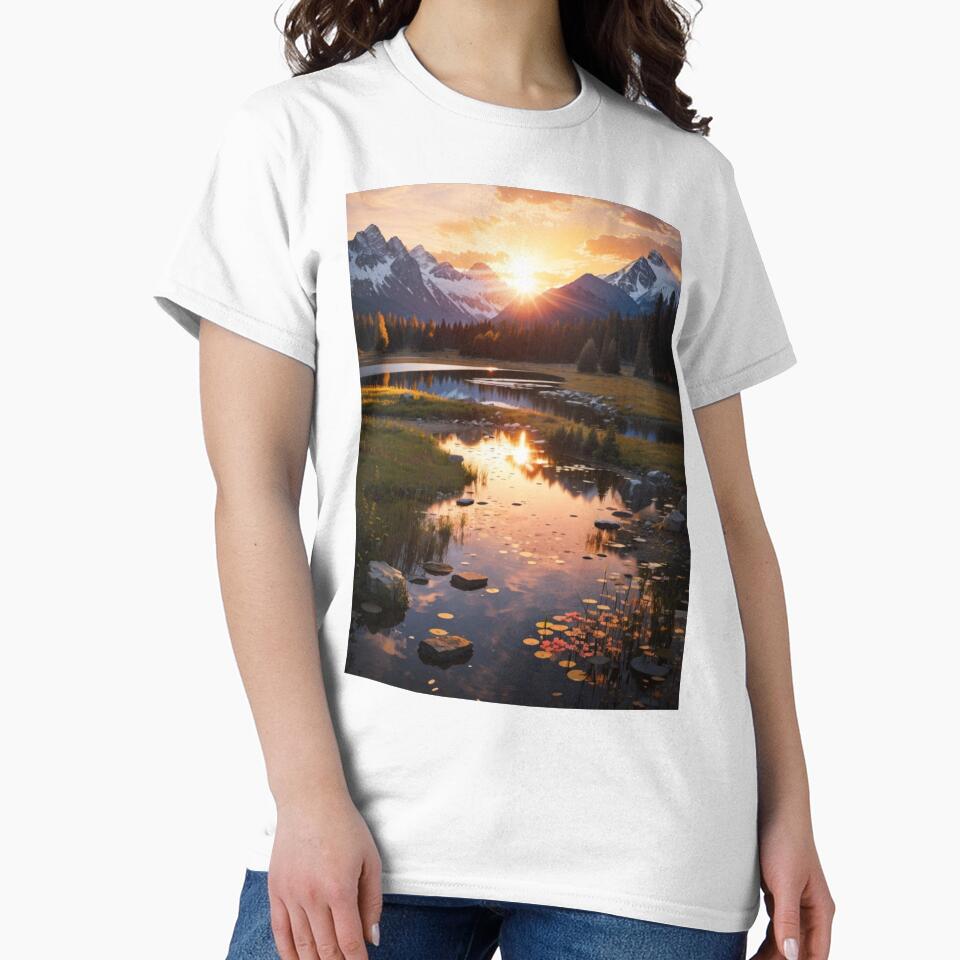 001 Enchanting Sunset in the Forest by Alexis Art Collection T-Shirts, Hoodie, Sweatshirt | BlankRebels.com (Image 2)