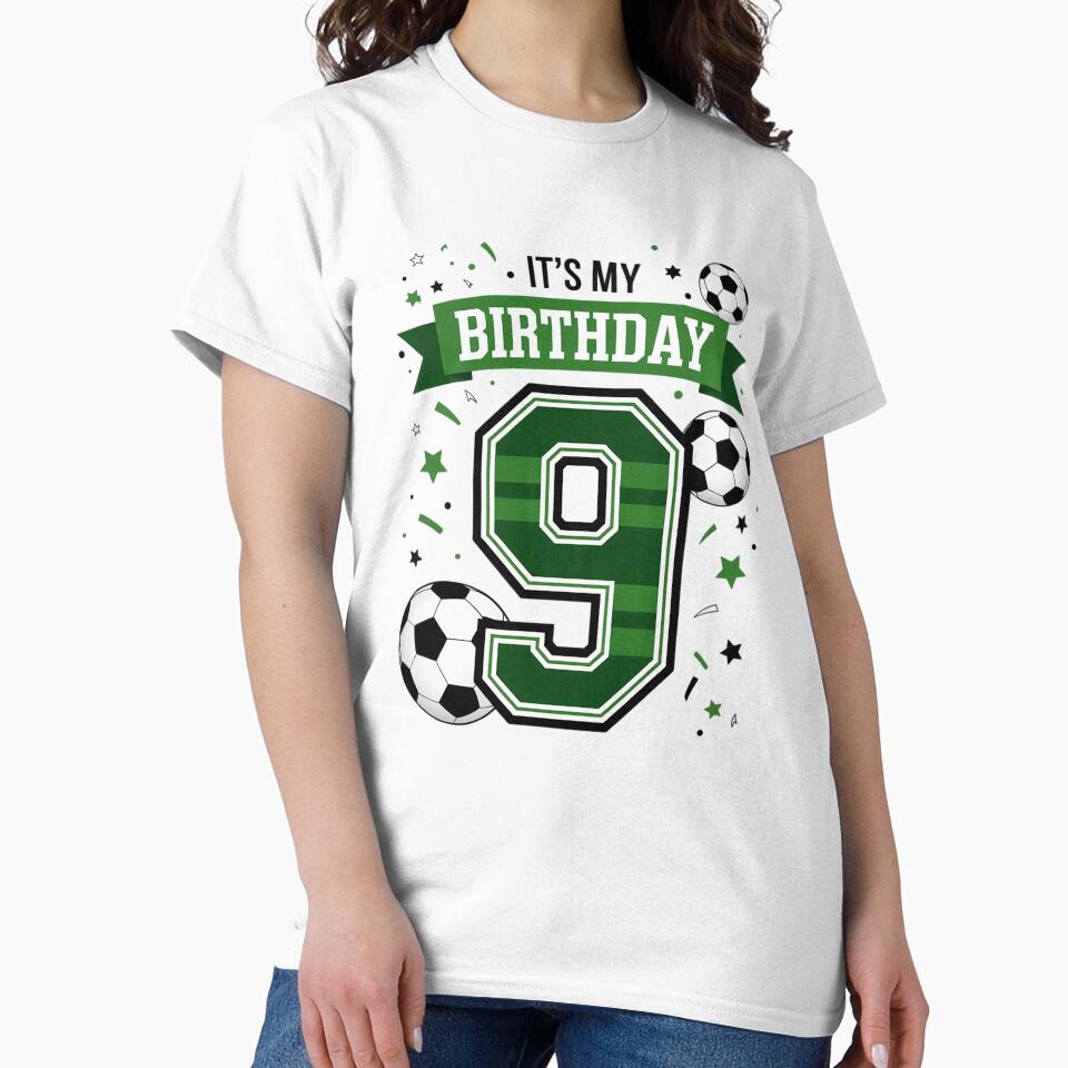 Birthday Boy 9 Soccer Its My 9th Birthday Boys Soccer by NeomiStoreSS