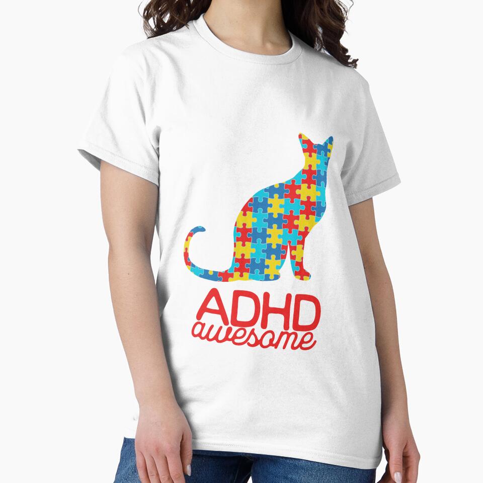 ADHD Awesome by CyberYogi T-Shirts, Hoodie, Sweatshirt | BlankRebels.com (Image 2)