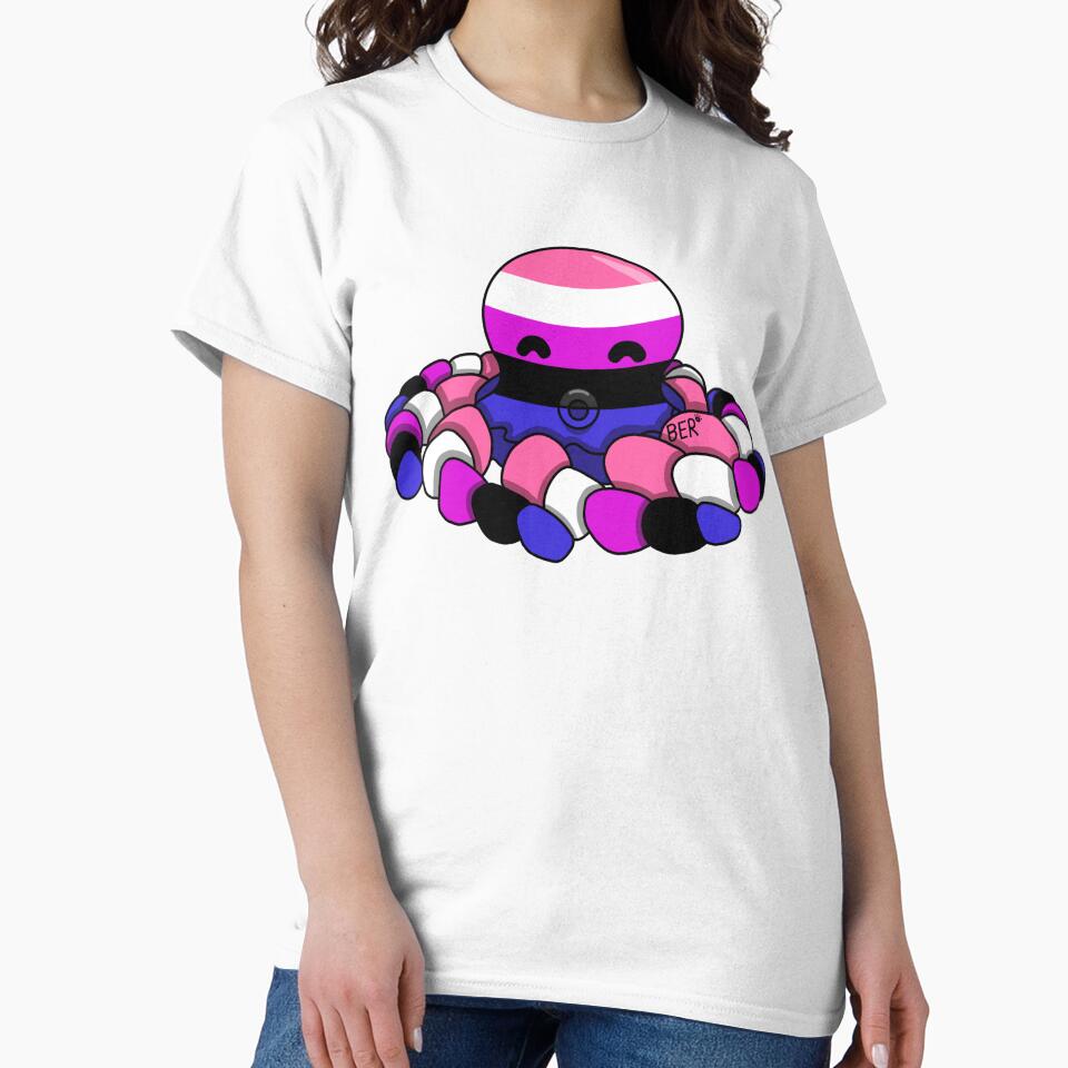 Gender Fluid Pride Fidget Octopus by SentABear T-Shirts, Hoodie, Sweatshirt | BlankRebels.com (Image 2)