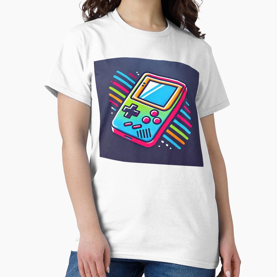 Retro 80s Handheld Gaming Device by Genady T-Shirts, Hoodie, Sweatshirt | BlankRebels.com (Image 2)