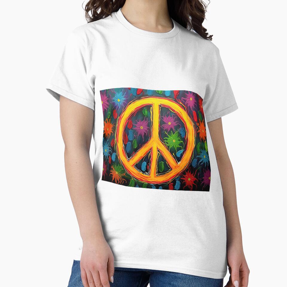 Hippie sign for hippie souls by Rosaliartbook T-Shirts, Hoodie, Sweatshirt | BlankRebels.com (Image 2)