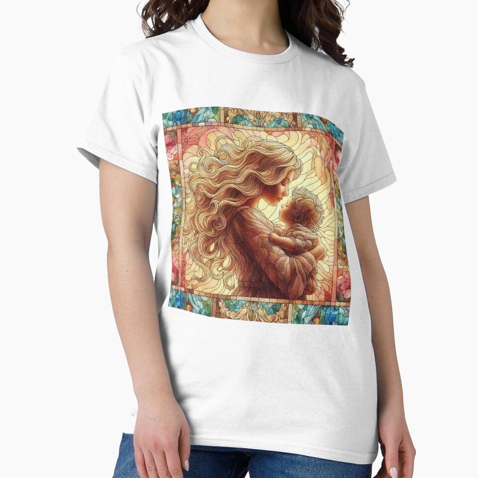 Precious Scenery Moment Of Mother and her Child Mothers Day by Illuministique T-Shirts, Hoodie, Sweatshirt (Image 2)