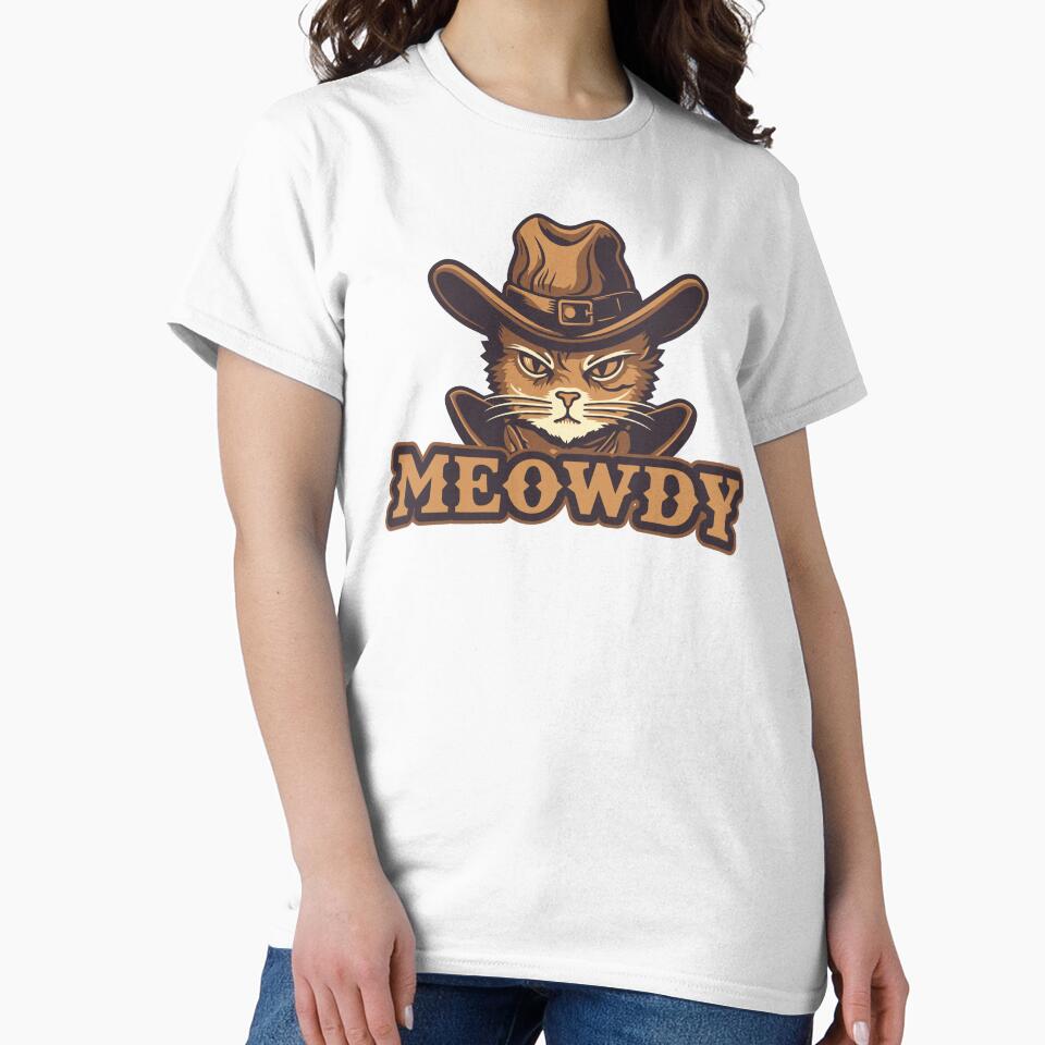 Meowdy Cat, Cowboy Cat, Meowdy Pawtna, Western Cat by Krmdesign T-Shirts, Hoodie, Sweatshirt | BlankRebels.com (Image 2)