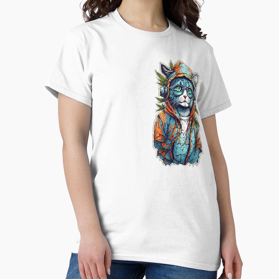 cat chillin, urban livin by wojysmokes T-Shirts, Hoodie, Sweatshirt | BlankRebels.com (Image 2)