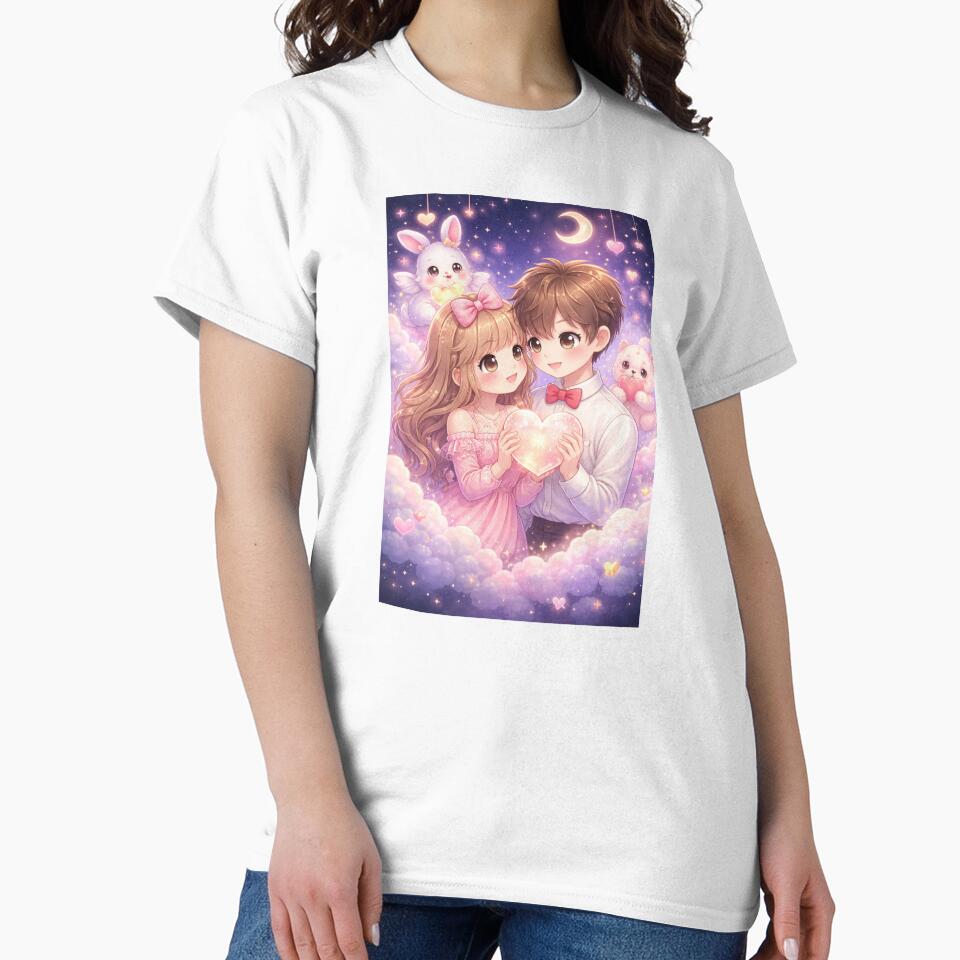 Dreamy Kawaii Valentine – Magical Love Couple by kimkosovo T-Shirts, Hoodie, Sweatshirt | BlankRebels.com (Image 2)