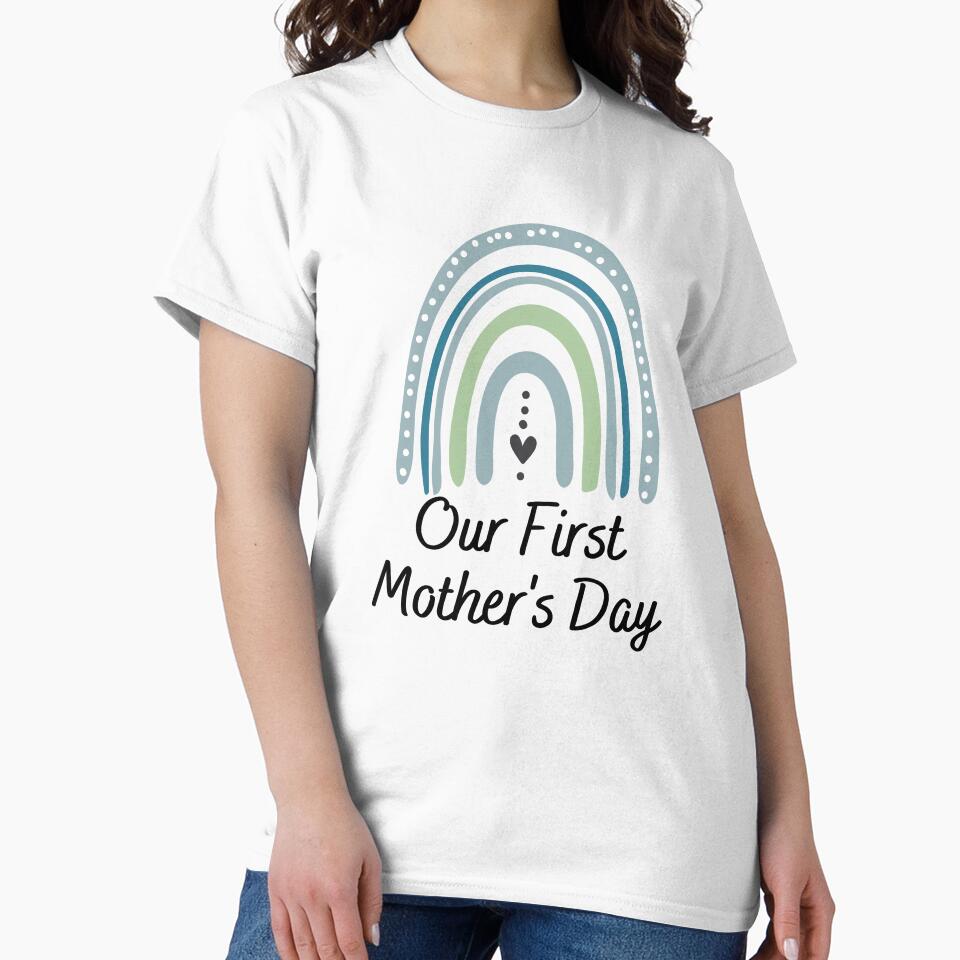 Our first mother's day 2022 perfect mothers day gift for new mom by ashdenent T-Shirts, Hoodie, Sweatshirt (Image 2)