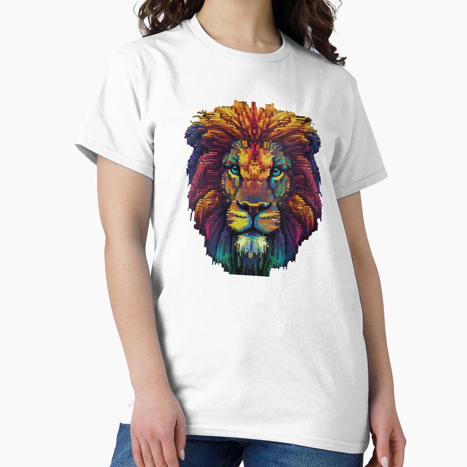 Colorful lion face. by Pixelarium