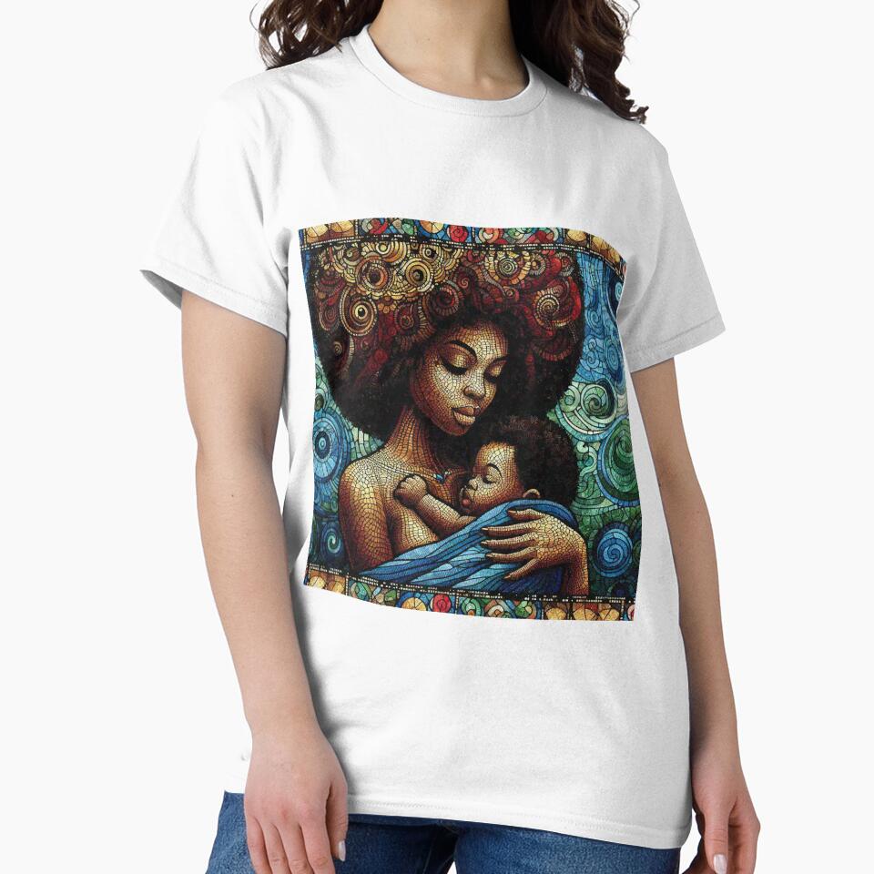 Sweet Mother and her Baby Mothers Day by Illuministique T-Shirts, Hoodie, Sweatshirt | BlankRebels.com (Image 2)