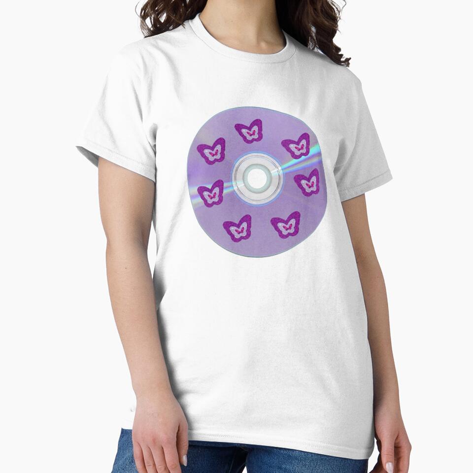 purple butterfly y2k cd by MissDesigner T-Shirts, Hoodie, Sweatshirt | BlankRebels.com (Image 2)