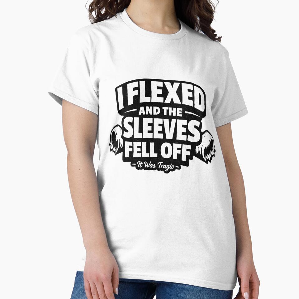 I Flexed And The Sleeves Fell Off Gym Shirt by CLOTHES QU Hoodie, Sweatshirt | BlankRebels.com (Image 2)