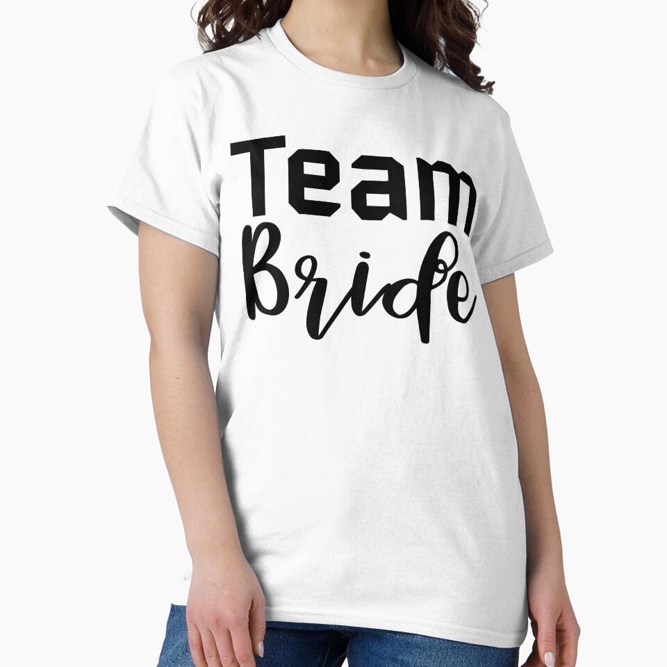 Team Bride. She Said Yes. Cute Bride To Be Design by That Cheeky Tee Hoodie, Sweatshirt | BlankRebels.com (Image 2)