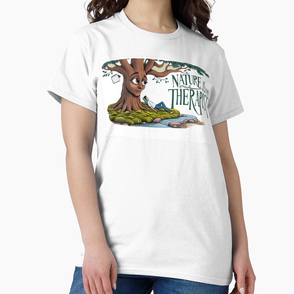 Nature is my therapist by Forest Aura: Let nature give you a hug! T-Shirts, Hoodie, Sweatshirt | BlankRebels.com (Image 2)