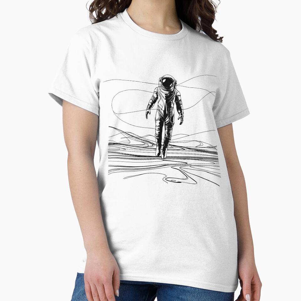 Exploration Beyond: Astronaut in Tranquil Meadow by BNCH44 T-Shirts, Hoodie, Sweatshirt | BlankRebels.com (Image 2)