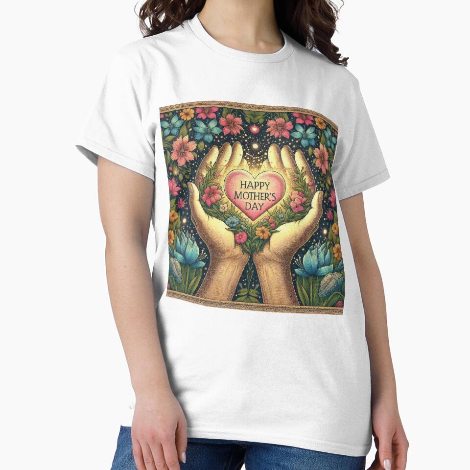 Glowing Heart Mothers day gift floral flower by Illuministique T-Shirts, Hoodie, Sweatshirt | BlankRebels.com (Image 2)
