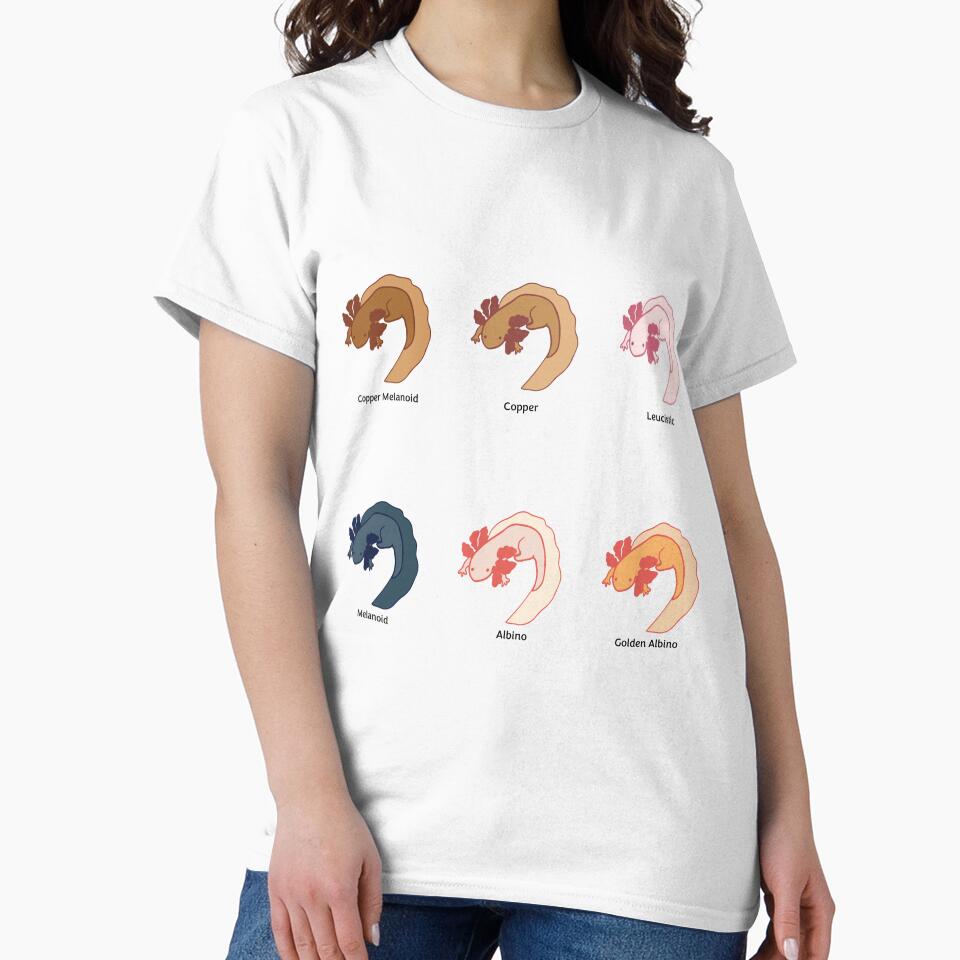 Axolotl Varieties by Art-Lyss T-Shirts, Hoodie, Sweatshirt | BlankRebels.com (Image 2)