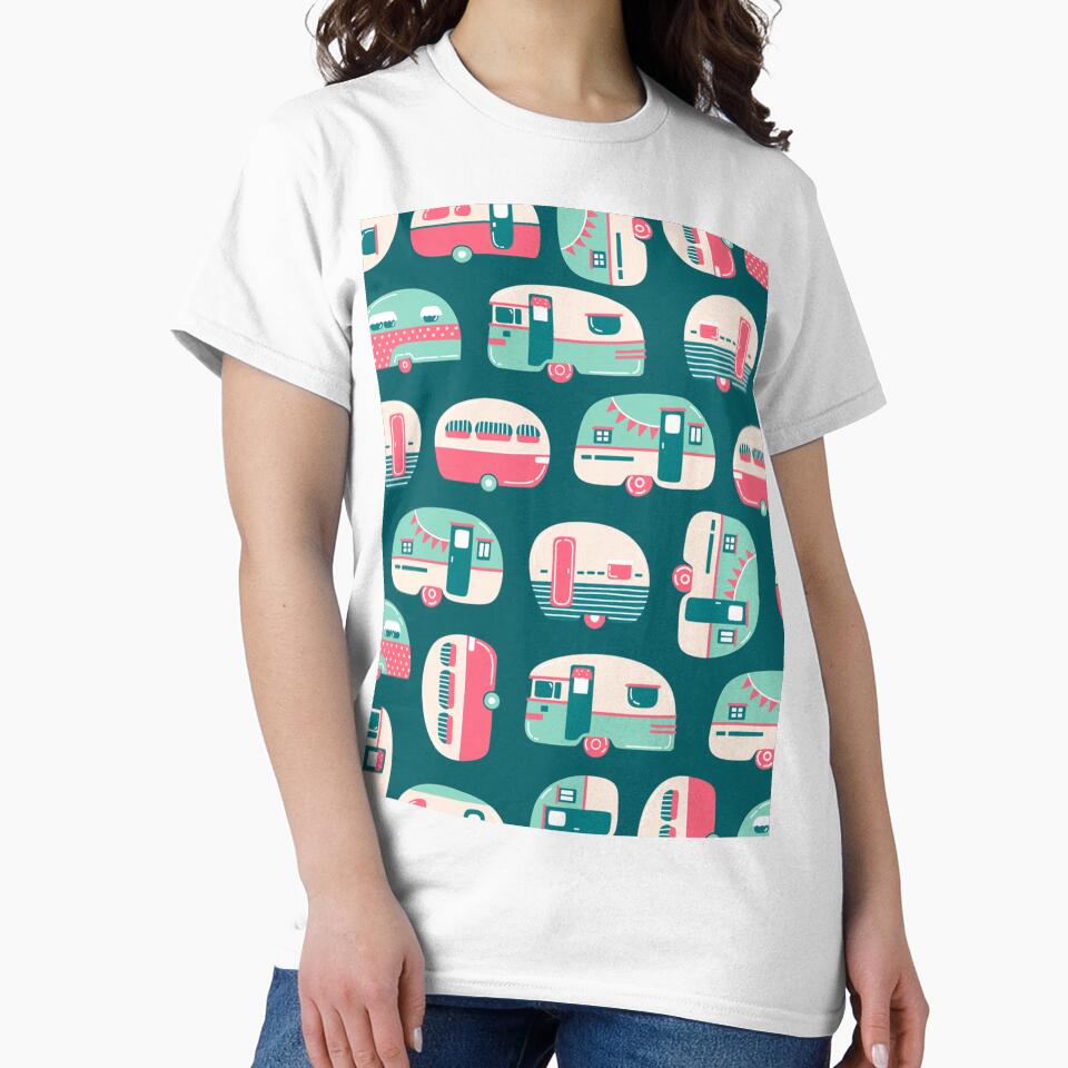 camping pattern cartoon by lauricecmd T-Shirts, Hoodie, Sweatshirt | BlankRebels.com (Image 2)