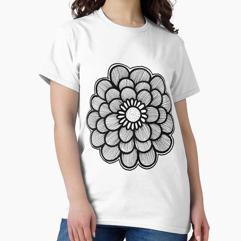 Mandala Style Flower Doodle by OakandtheIvy