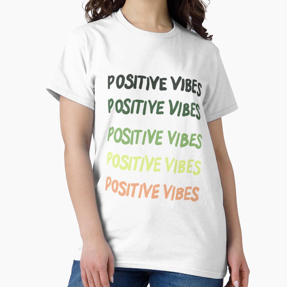 Positive vibes, inspirational life quote (colour palette ,color palete) by Sanaura T-Shirts, Hoodie, Sweatshirt (Image 2)