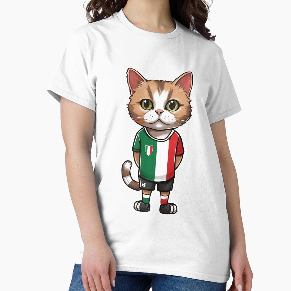 ITALY Sports Team: a Cat wearing colours of Italian Flag D01 by PerfectDay2Play