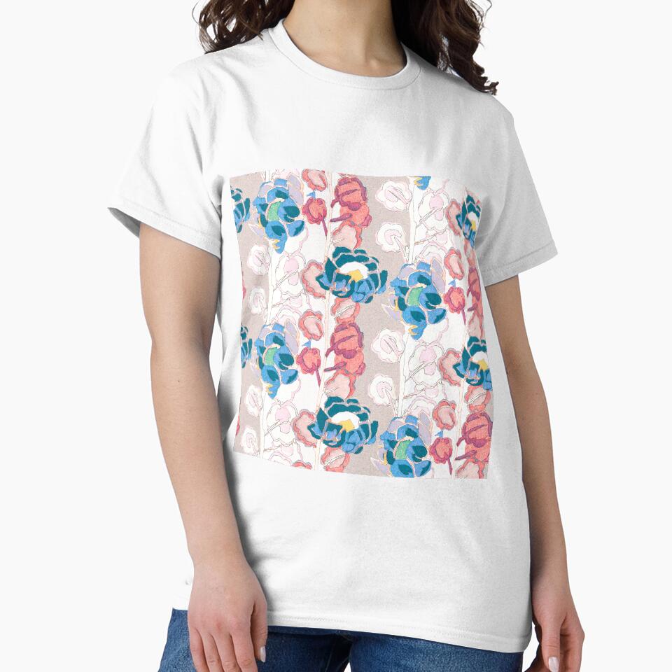Vintage Feminine Pastel Floral Print by JoyforU T-Shirts, Hoodie, Sweatshirt | BlankRebels.com (Image 2)