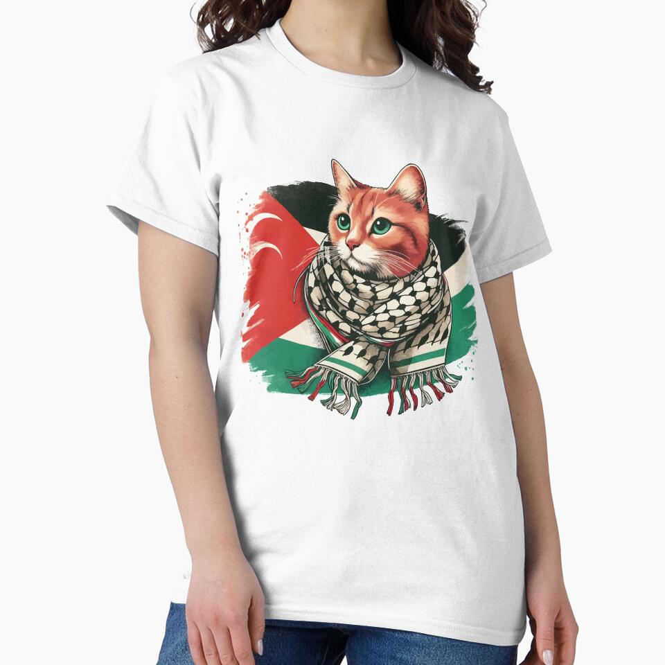 Palestine Cat Scarf T-Shirts, Hoodie, Sweatshirt