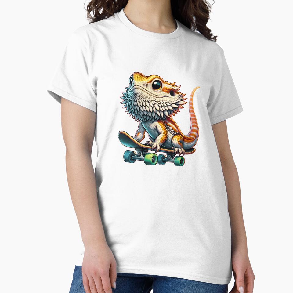Skateboarding Bearded Dragon by TheAnimalZ00 T-Shirts, Hoodie, Sweatshirt | BlankRebels.com (Image 2)