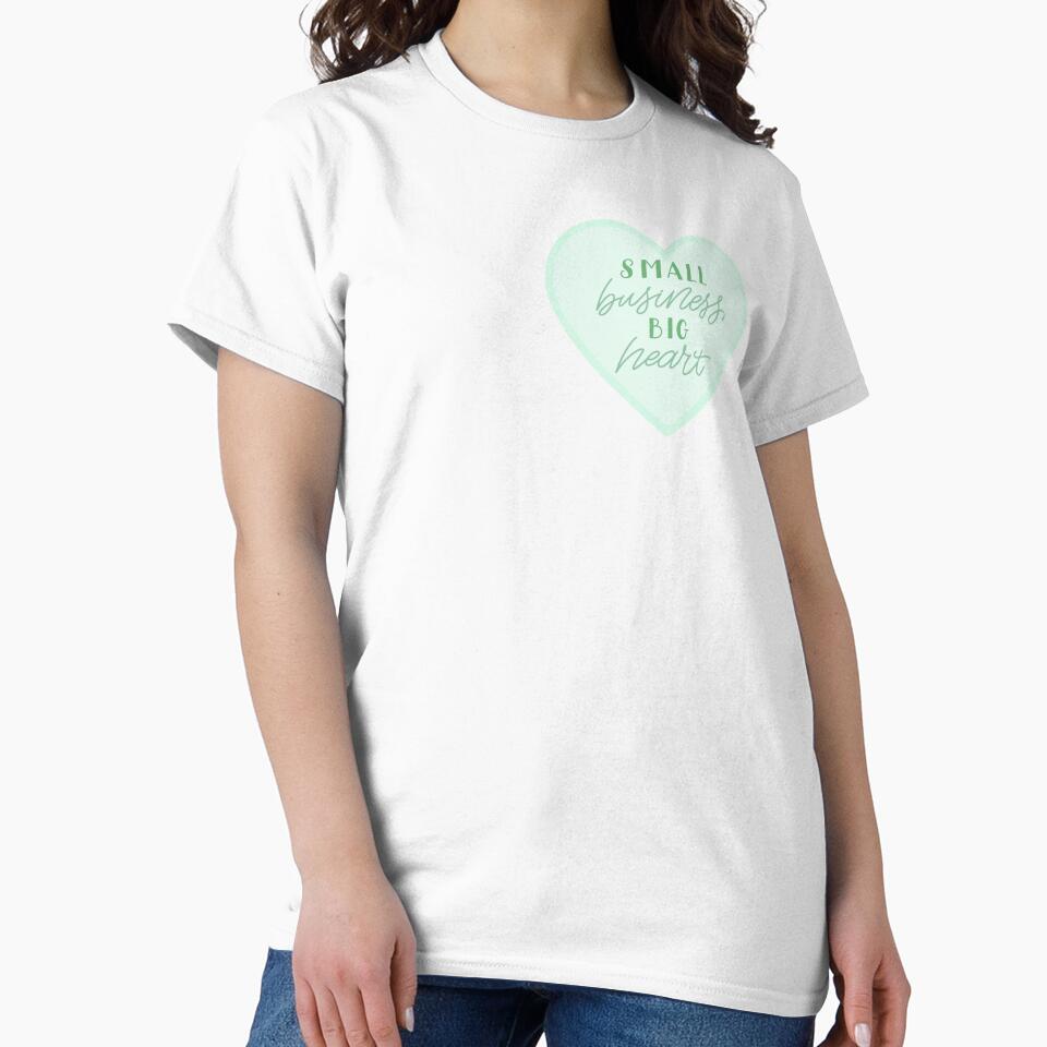 small business, big heart in green by prismatic paper co