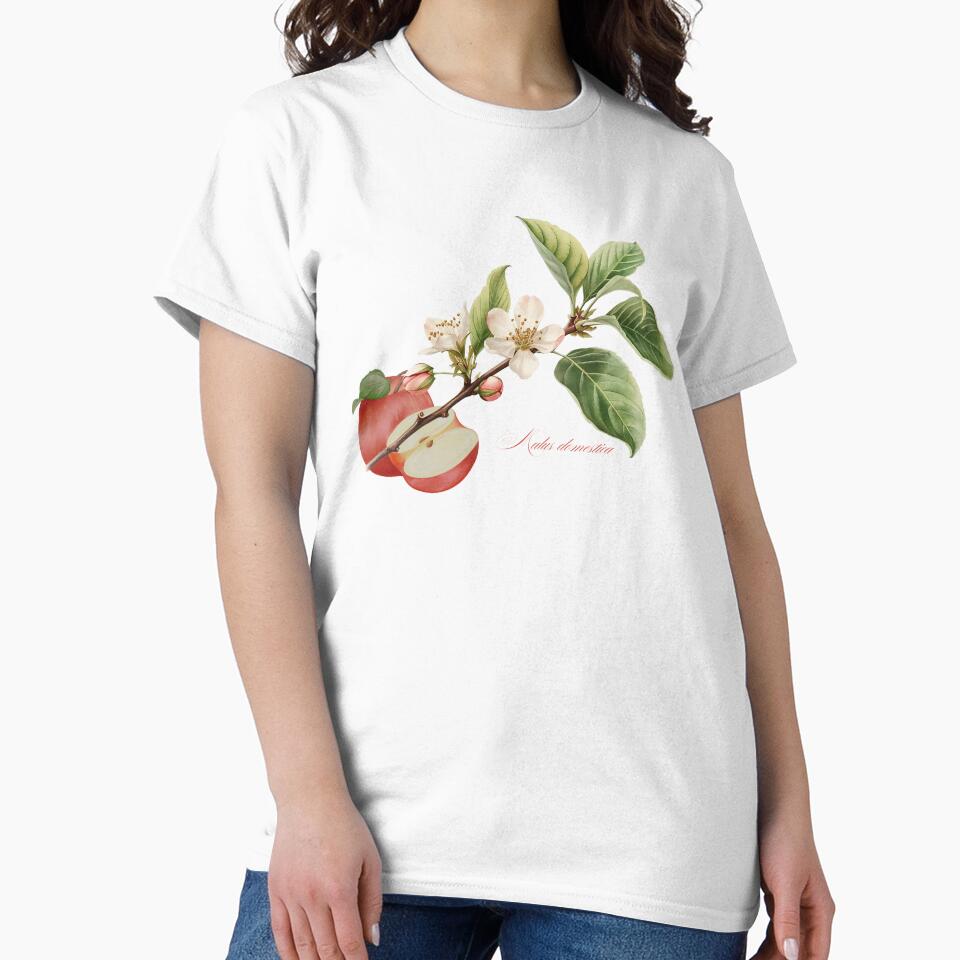 Malus domestica | Flowering Branch and Fruit Botanical Illustration by ChristinePartlow T-Shirts, Hoodie,... (Image 2)