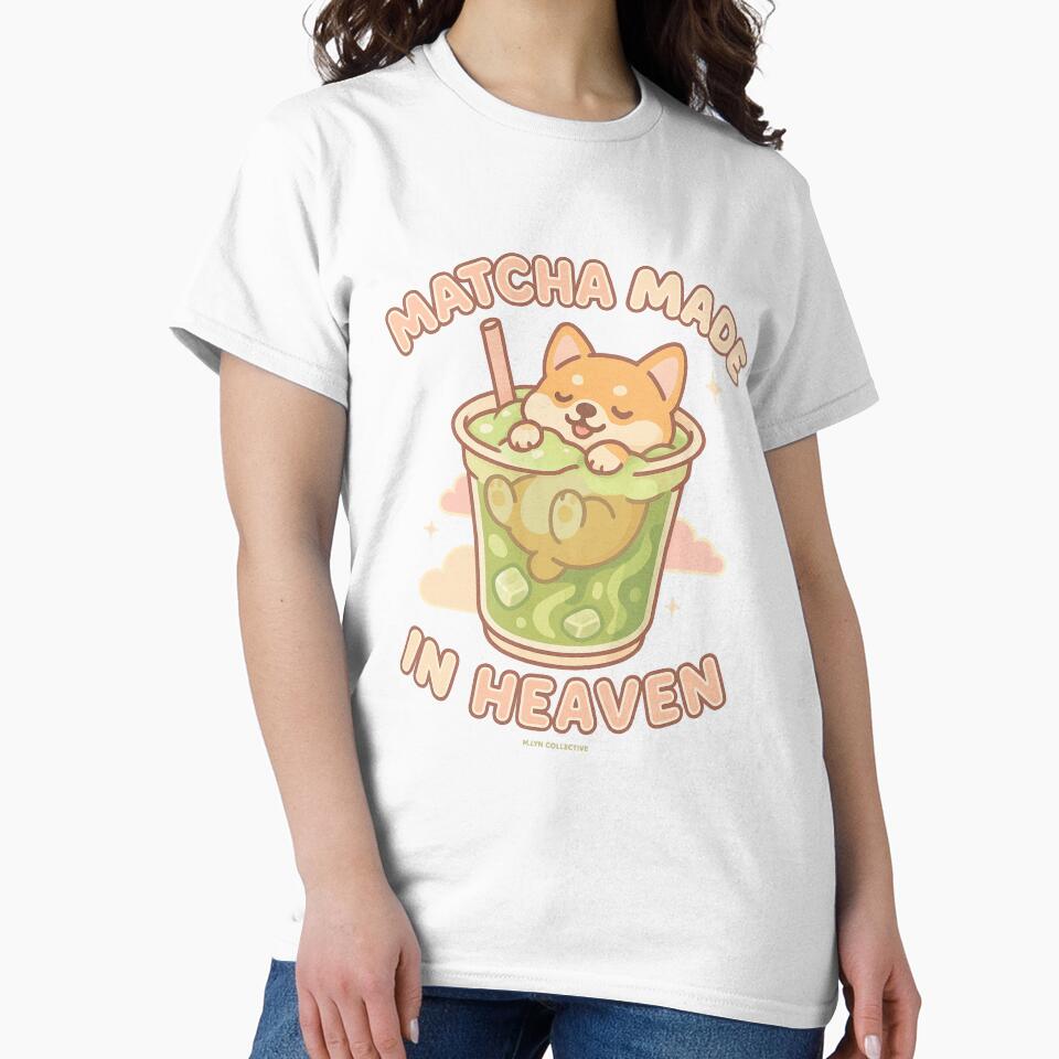 Matcha Made in Heaven – Corgi in Iced Matcha Latte by MLynCollective T-Shirts, Hoodie, Sweatshirt | BlankRebels.com (Image 2)