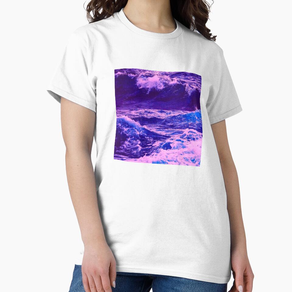 VIOLET OCEAN WAVES by Stripe Cars T-Shirts, Hoodie, Sweatshirt | BlankRebels.com (Image 2)