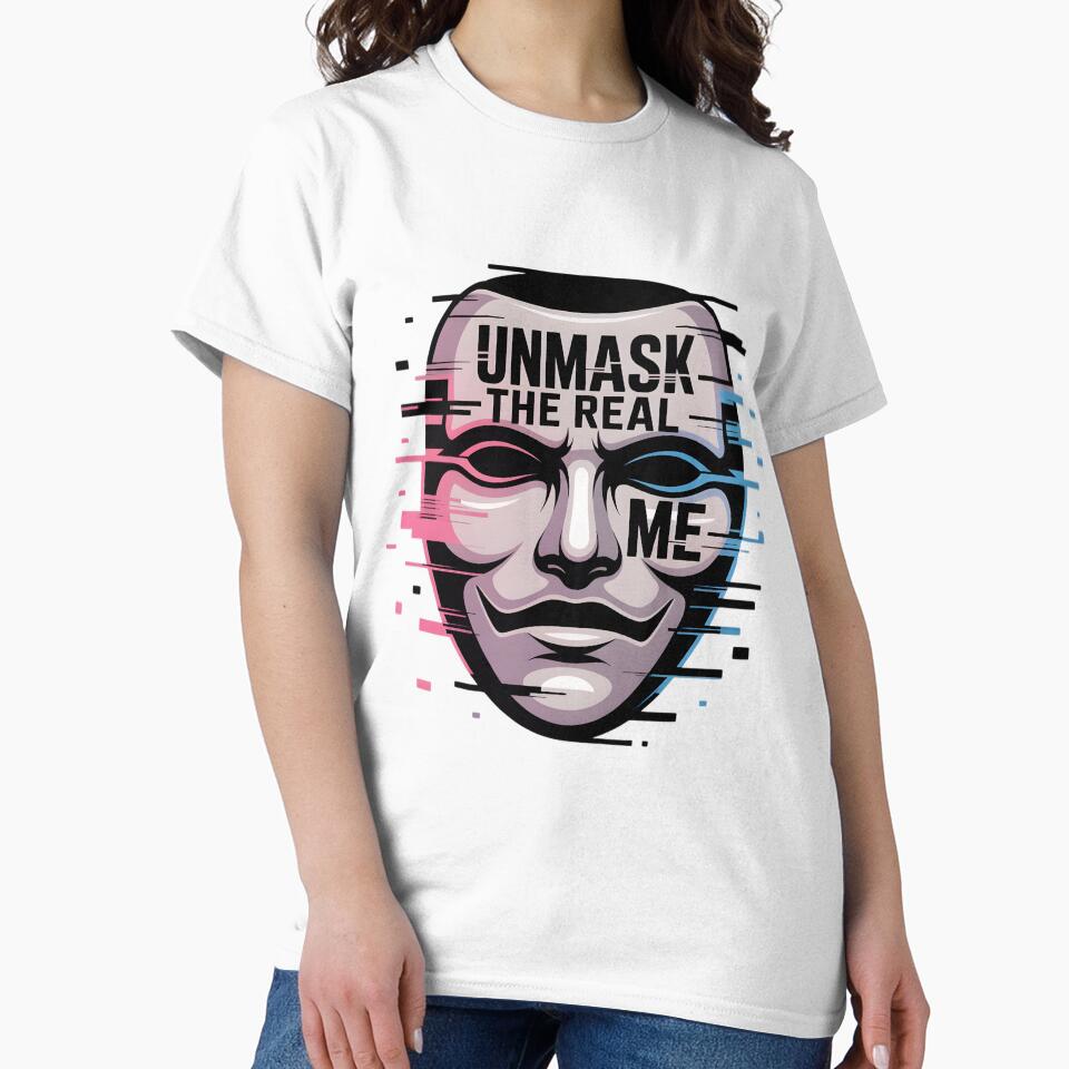 Unmask the Real Me – Neurodivergent Masking Awareness Design by MAEshopstore T-Shirts, Hoodie, Sweatshirt (Image 2)
