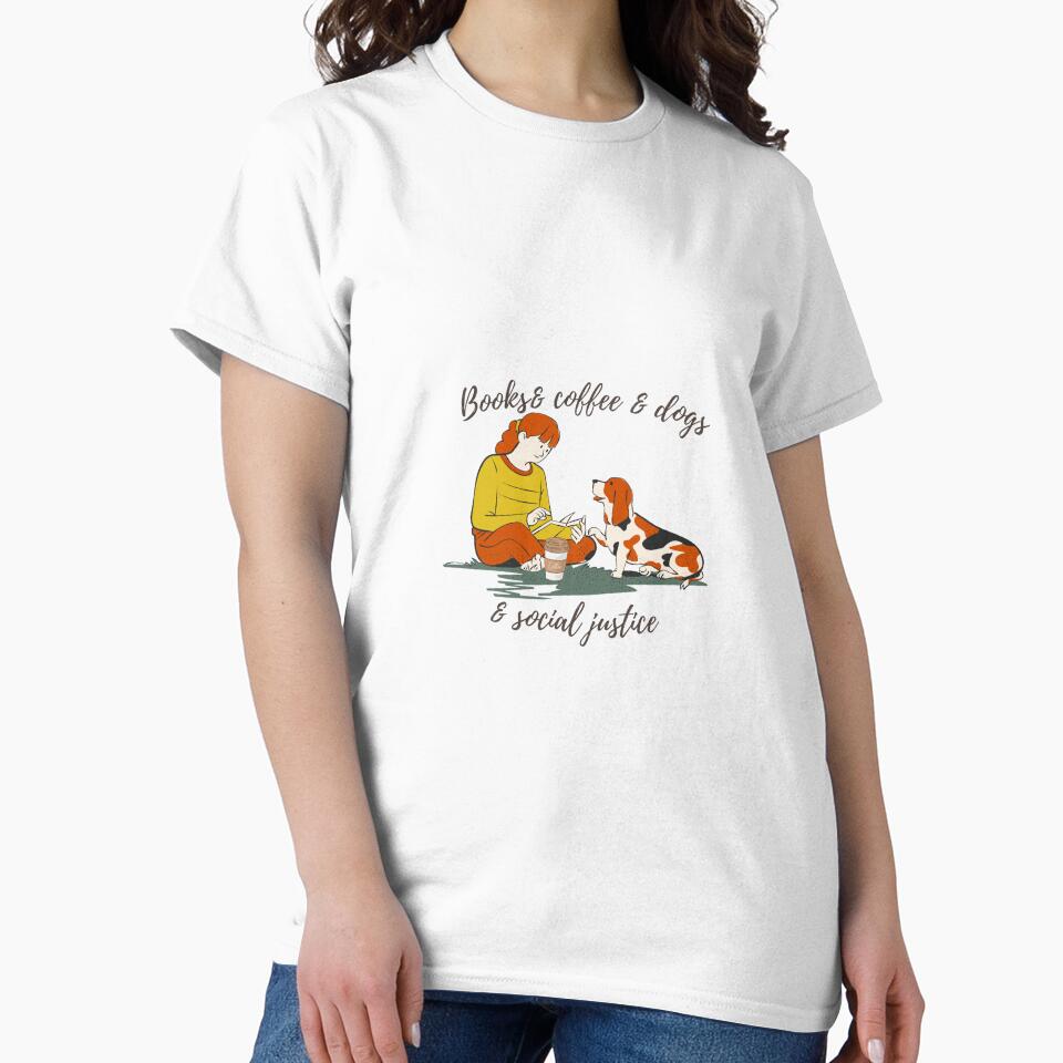Girl reading with pet by KaidaStore T-Shirts, Hoodie, Sweatshirt | BlankRebels.com (Image 2)