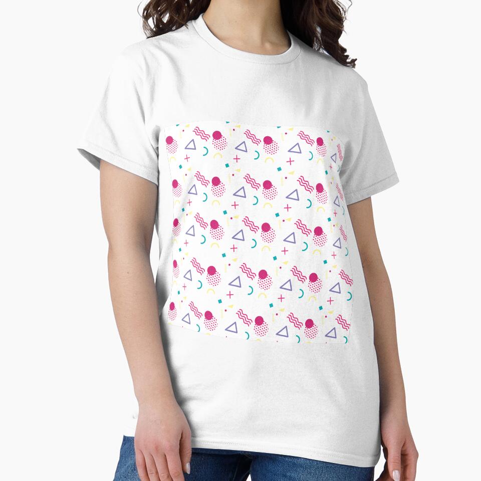 90s Retro Aesthetic Pattern by printsbyemilyj T-Shirts, Hoodie, Sweatshirt | BlankRebels.com (Image 2)