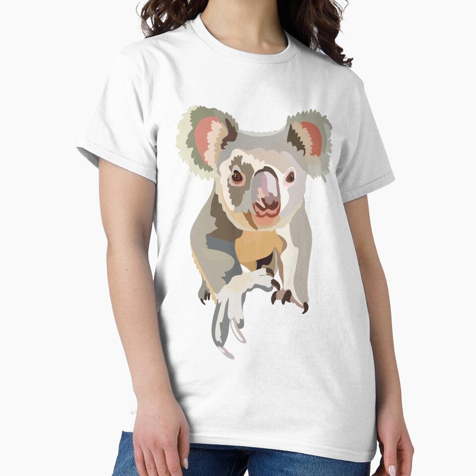 Koala | Cute Wildlife Illustration | Animal Lover Gift by PrettylittlepastelUk T-Shirts, Hoodie, Sweatshirt (Image 2)