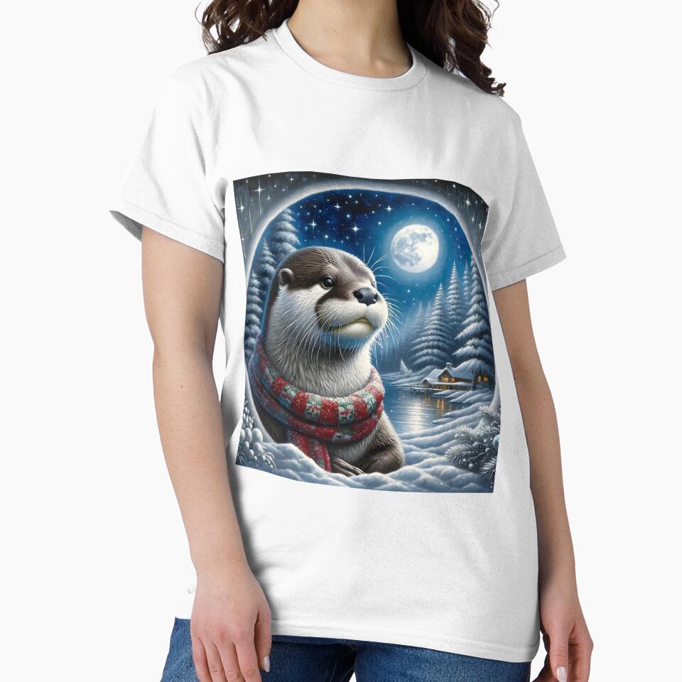Christmas otter by Truck Stop One T-Shirts, Hoodie, Sweatshirt | BlankRebels.com (Image 2)