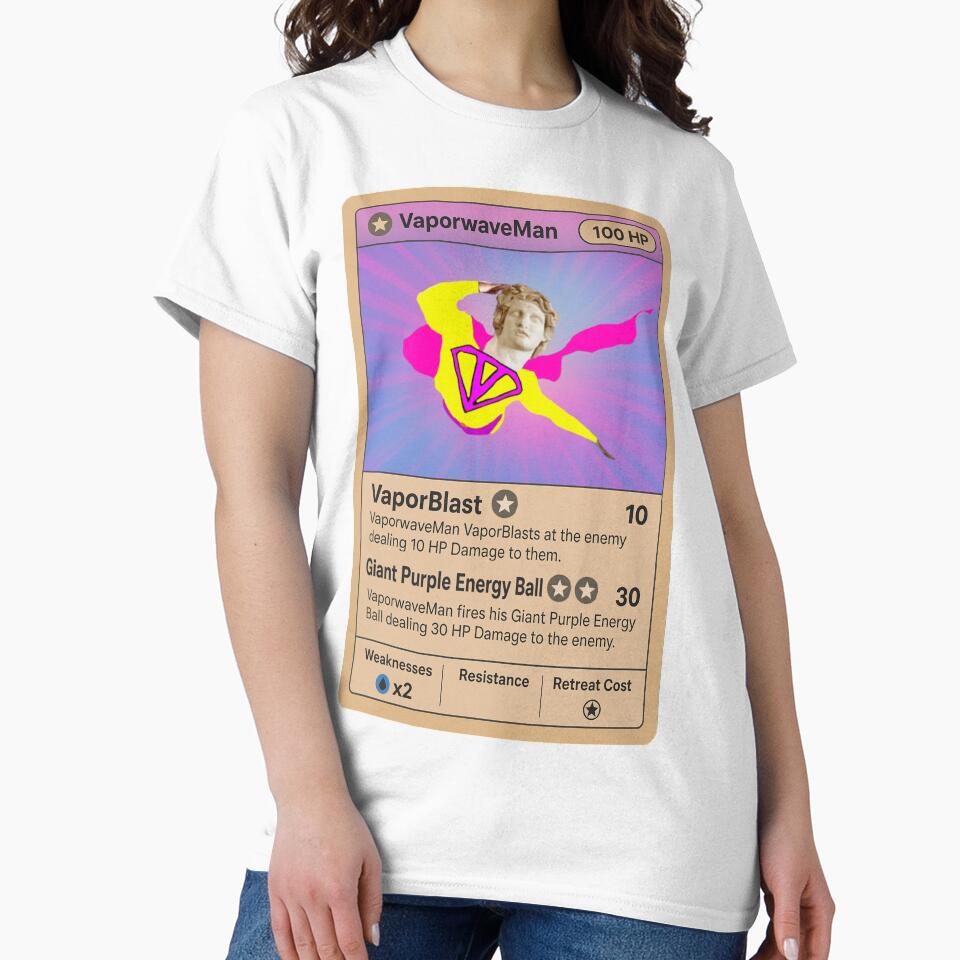 Vaporwave Man Trading Card T-Shirts, Hoodie, Sweatshirt