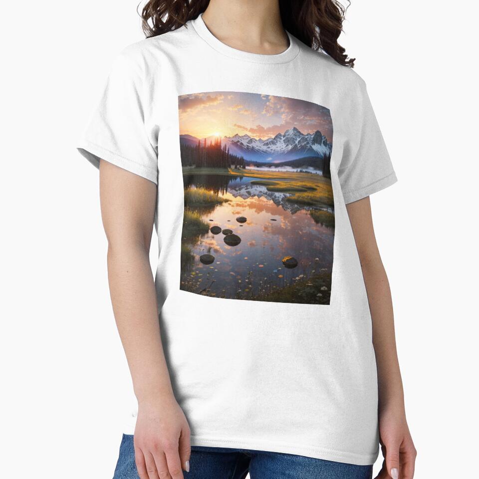 002 Enchanting Sunset in the Forest by Alexis Art Collection T-Shirts, Hoodie, Sweatshirt | BlankRebels.com (Image 2)