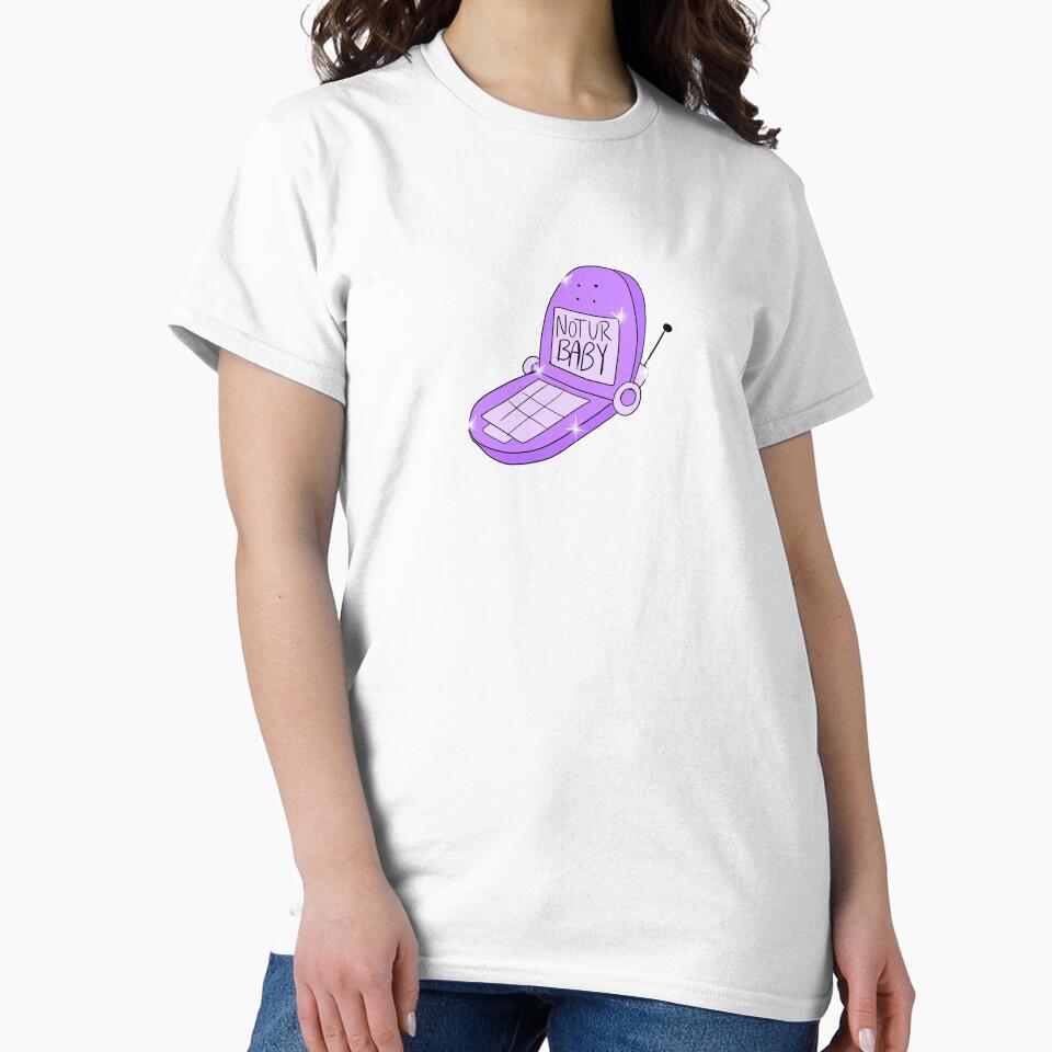Not Ur Baby Flip Phone (purple) by gross-girl99 T-Shirts, Hoodie, Sweatshirt | BlankRebels.com (Image 2)