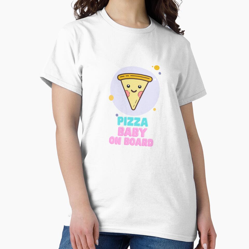 Pizza Baby On Board by CyndoLin T-Shirts, Hoodie, Sweatshirt | BlankRebels.com (Image 2)