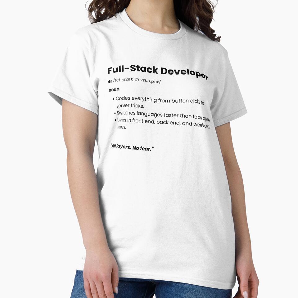 Full Stack Developer Definition | Funny Coding Gift for Software Engineers by Yuli Club T-Shirts, Hoodie,... (Image 2)
