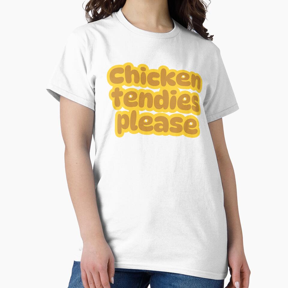 Chicken Tendies Please – Honey Mustard Comfort Food Typography by TheStephanieRome T-Shirts, Hoodie, Sweatshirt (Image 2)