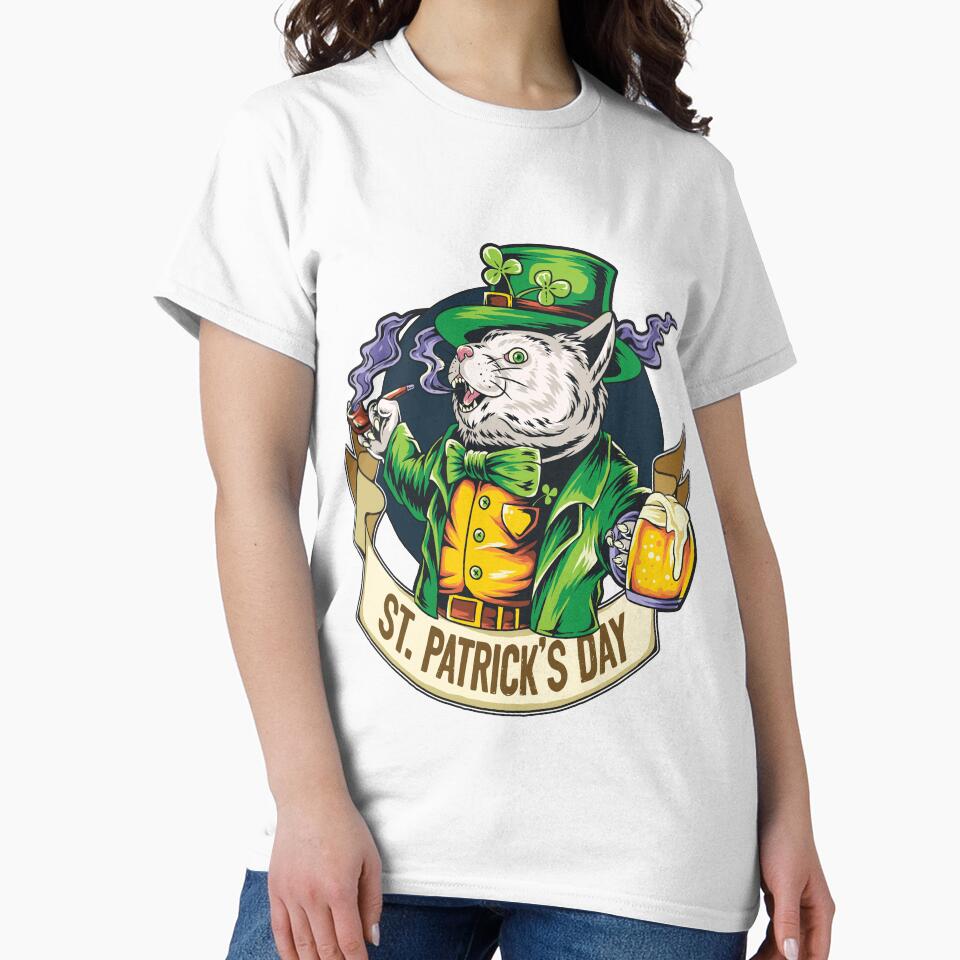 st. Patrick's day holding a glass full of beer by king's Outfit T-Shirts, Hoodie, Sweatshirt | BlankRebels.com (Image 2)