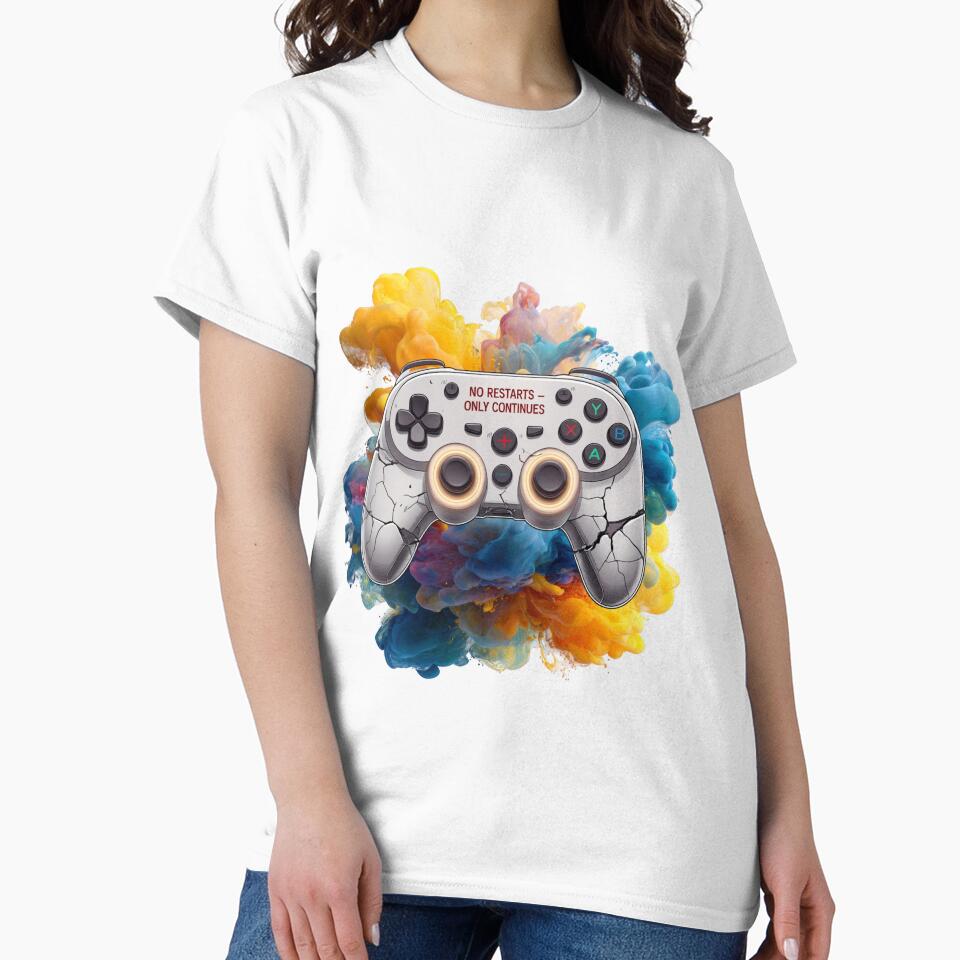 No Restarts Only Continues by SloganSauce T-Shirts, Hoodie, Sweatshirt | BlankRebels.com (Image 2)
