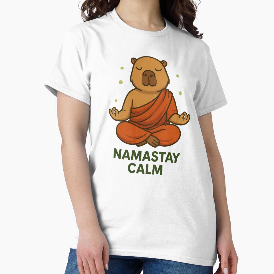 Capybara Monk Zen – Tibetan Meditation Capybara Funny Spiritual by RetroPop23 T-Shirts, Hoodie, Sweatshirt (Image 2)